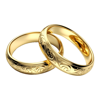 AI generated Couple Ring on Transparent background - Ai Generated png