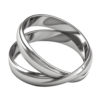 AI generated Couple Ring on Transparent background - Ai Generated png