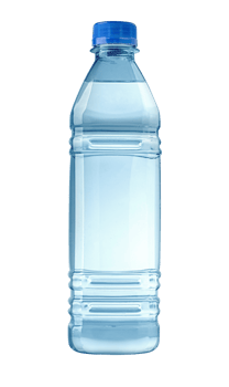 Small plastic water bottle png