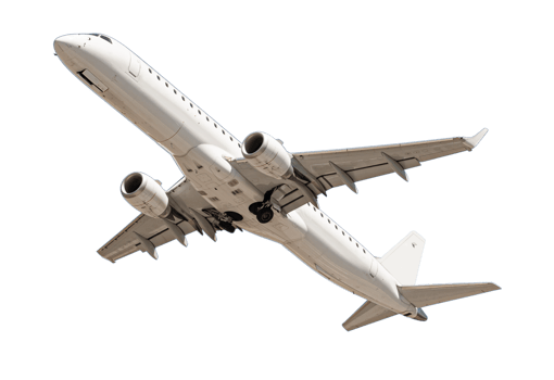 Passenger airplane taking off png