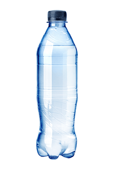 Small plastic water bottle png