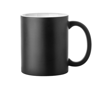 black mug isolated png