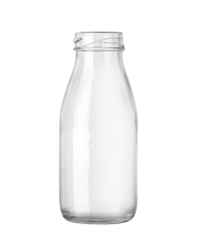 Small empty glass bottle png