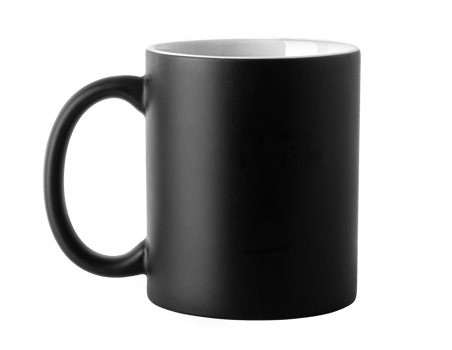 Black mug mockup png