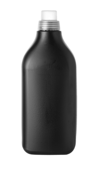 black plastic bottle png