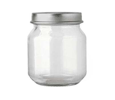 Glass jars isolated png