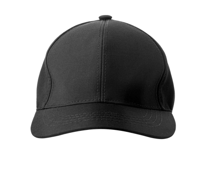 Black baseball cap mockup png