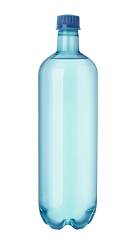 blue small plastic water bottle png