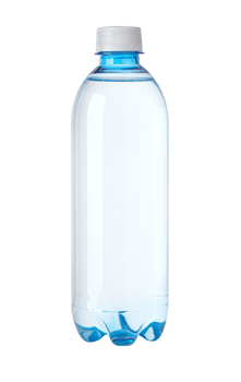 Plastic bottle of drinking water png