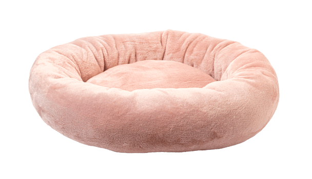 soft round plush pet bed png
