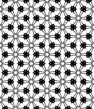 Black seamless abstract pattern. Overlay for background and backdrop. Ornamental design. PNG graphic illustration with transparent background.