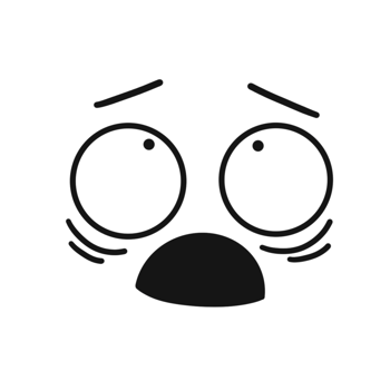 Scared face expression png