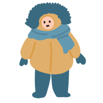 Winter fashion illustration png