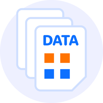 data collection modern icon clipart illustration png