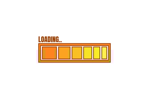 Loading Progress Bar Sticker Design vector