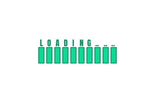 Loading Progress Bar Sticker Design vector