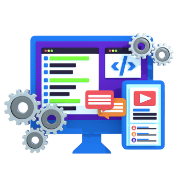 3D Illustration of Software Development png