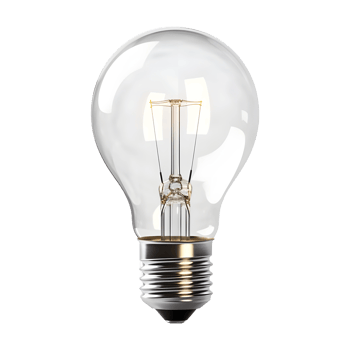 AI generated Electricity Bulb on Transparent background - Ai Generated png