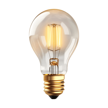 AI generated Electricity Bulb on Transparent background - Ai Generated png