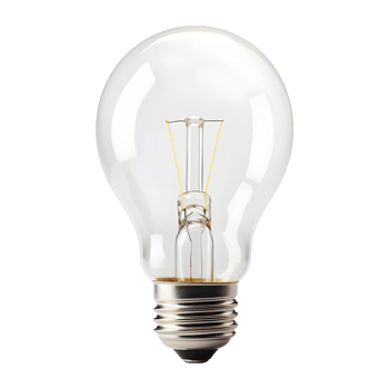 AI generated Electricity Bulb on Transparent background - Ai Generated png