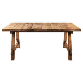 AI generated Wooden Table on Transparent background - Ai Generated png