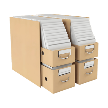 AI generated Office Record File on Transparent background - Ai Generated png