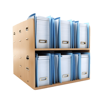 AI generated Office Record File on Transparent background - Ai Generated png
