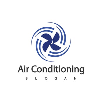 Air Conditioning Logo, HVAC Logo Concept vector