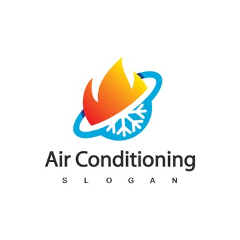 Air Conditioning Logo, HVAC Logo Concept vector