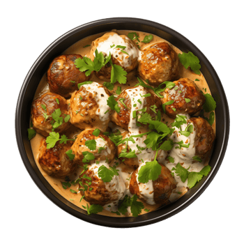 AI generated Bowl of malai kofta on transparent background png