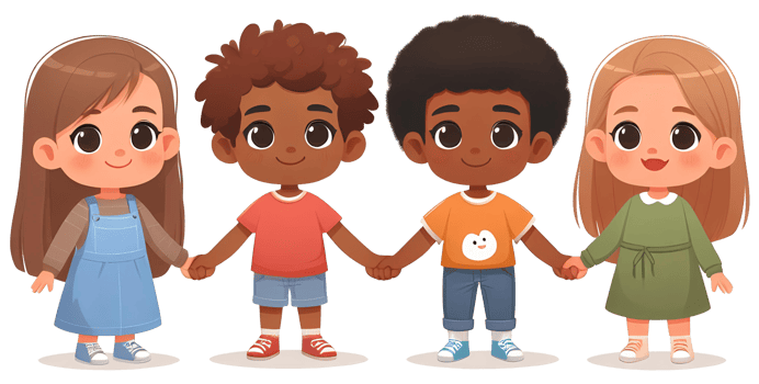 AI generated Human ethnic diversity in togetherness png