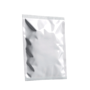 AI generated a silver foil pouch on a transparent background png