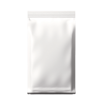 AI generated white packaging bag on transparent background png