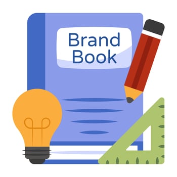 Premium download icon of brand book vector