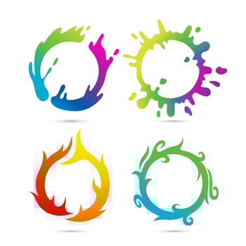 Water Splash Set. Suitable For Logo Or Symbol and Web Icons, Vector Illustration
