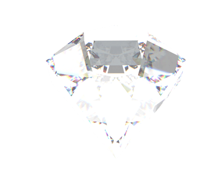 Diamond ring isolated on background. 3d rendering - illustration png