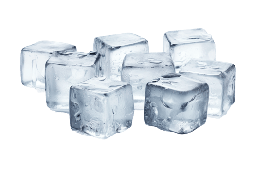 AI generated Ice Cubes on Transparent background png