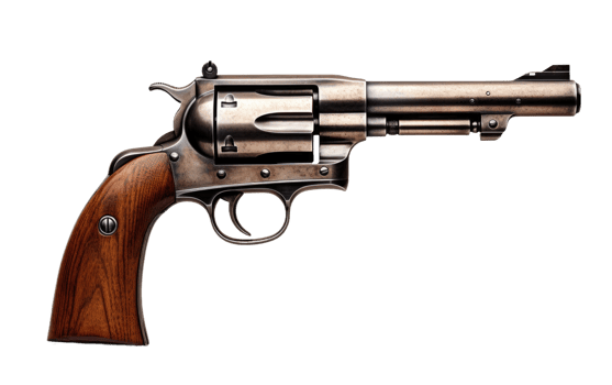 AI generated Colt Handgun on Transparent background png