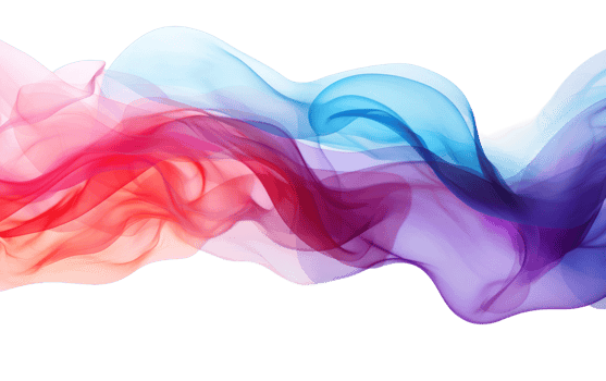 AI generated Vibrant Gradient Smoke on Transparent background png