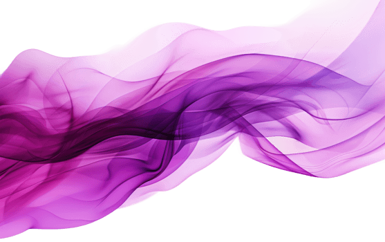 AI generated Vibrant Purple Abstract Smoke on Transparent background png