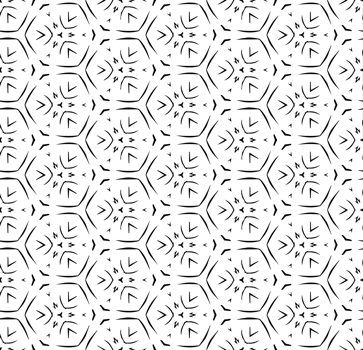 Black seamless abstract pattern. Overlay for background and backdrop. Ornamental design. PNG graphic illustration with transparent background.