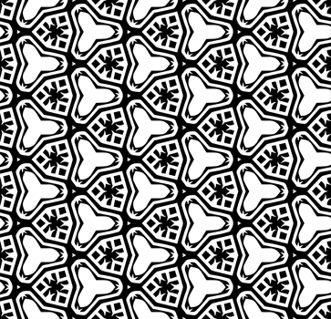 Black seamless abstract pattern. Overlay for background and backdrop. Ornamental design. PNG graphic illustration with transparent background.