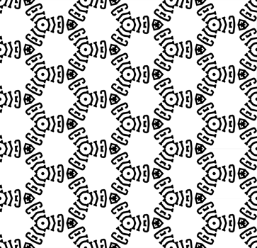 Black seamless abstract pattern. Overlay for background and backdrop. Ornamental design. PNG graphic illustration with transparent background.