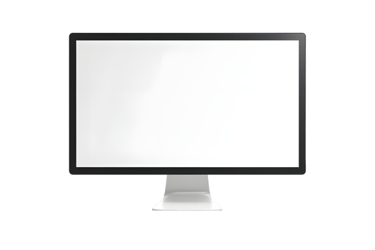 AI generated monitor isolated png