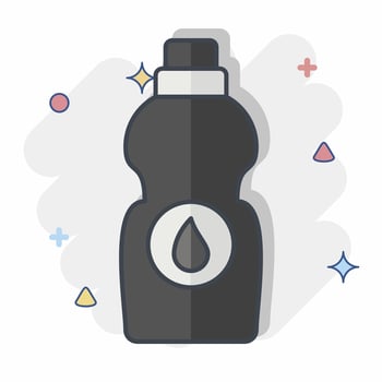 Icon Bleach. related to Laundry symbol. comic style. simple design editable. simple illustration vector