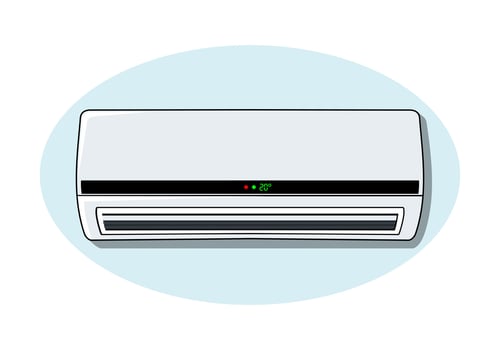 Air Conditioner Evaporator Design Illustration vector