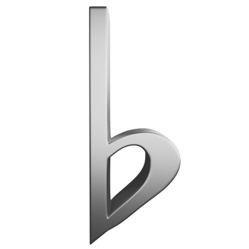 Flat note metallic silver clipart flat design icon isolated on transparent background, 3D render entertainment and music concept png