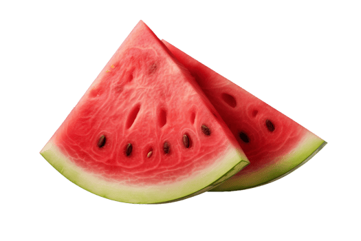 AI generated Vibrant Watermelon Slice on Transparent background png