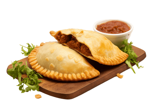 AI generated Savory Meat and Cheese Pastries on Transparent Background png