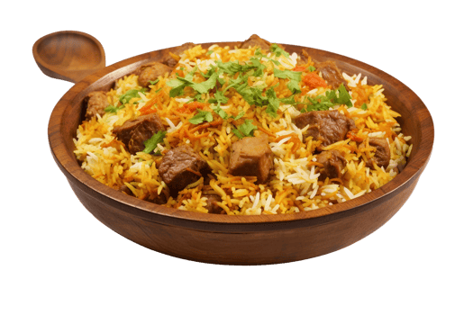 AI generated Mouthwatering Biryani Feast on Transparent Background png